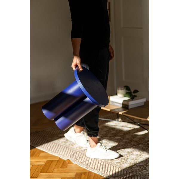 Scaun tip taburet albastru Oly – noo.ma-image-2