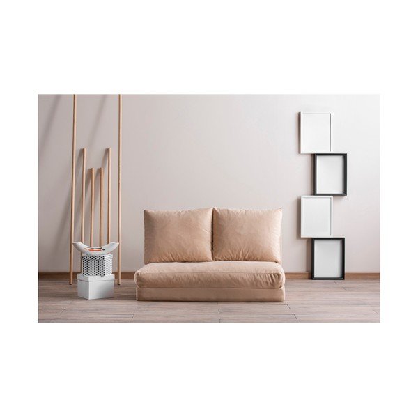 Canapea crem extensibilă 120 cm Taida – Balcab Home-image-1