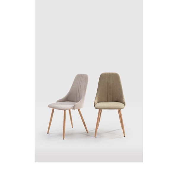 Scaune de dining verde-deschis 4 buc. Seul – Marckeric-image-1