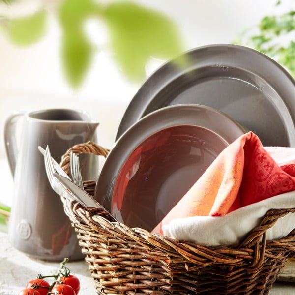 Bol pentru salată Emile Henry, ⌀ 22 cm, gri-image-2