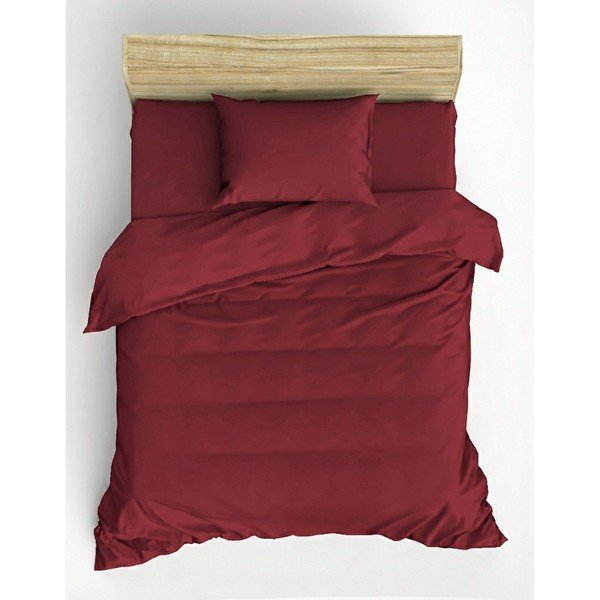 Lenjerie de pat burgundy pentru pat de o persoană 200x140 cm Elegant  – Mijolnir-image-2