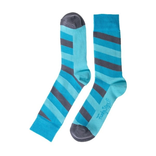 Șosete Funky Steps Stripes, mărime 39–45, albastru
