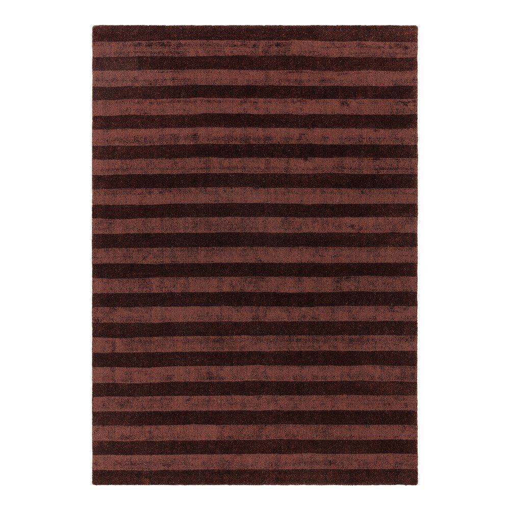 Covor burgundy țesut manual din fibre reciclate 160x230 cm Connor – MADE