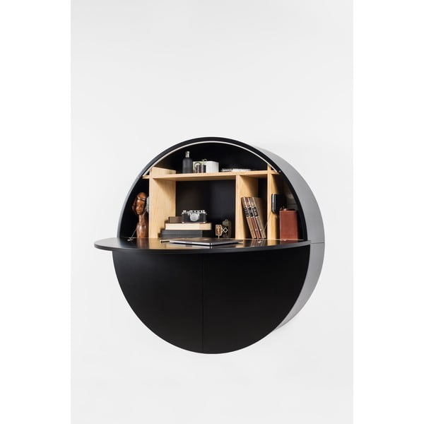 Masă multifuncțională de perete EMKO Pill, negru-image-4