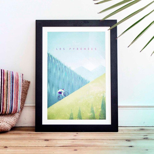 Poster Travelposter Les Pyrenees, A2-image-1