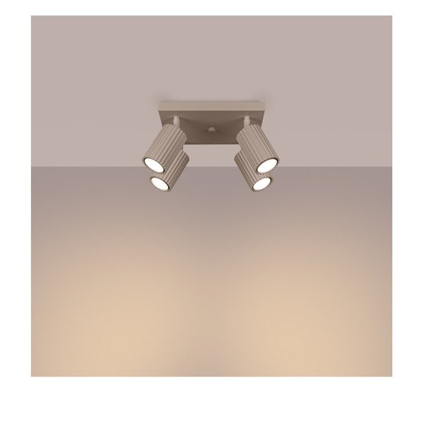 Spot taupe din metal ø 6,5 cm Gleam – Sollux-image-1