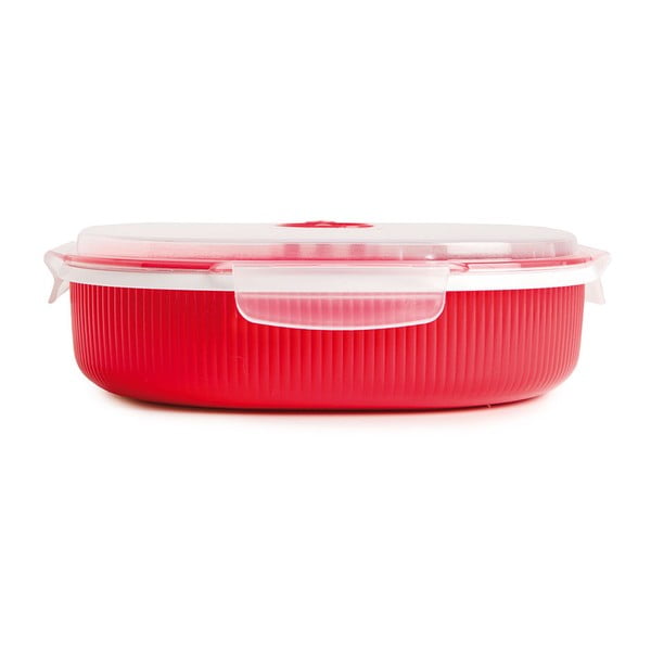Set pentru gătirea pe aburi în cuptorul cu microunde Snips Dish Steamer, 2 l, roșu-image-1