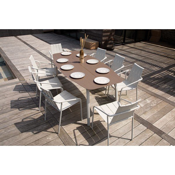 Masă  de grădină din aluminiu 100x210 cm Fleole – Ezeis-image-1