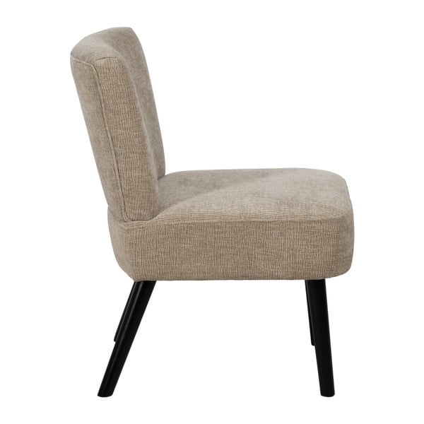 Fotoliu bej cu tapițerie din chenille – Ixia-image-2