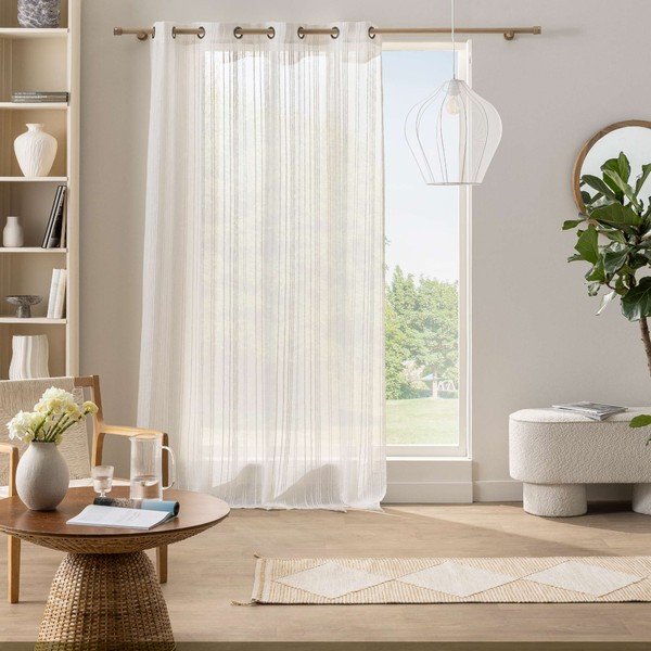 Draperie albă 140x260 cm Zaho – douceur d'intérieur-image-1