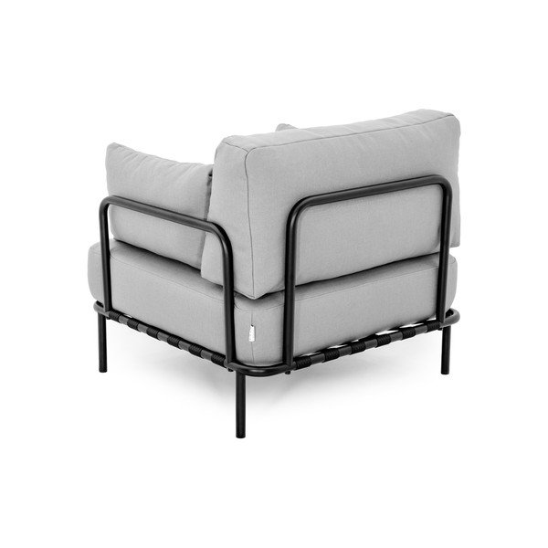 Fotoliu de grădină gri deschis capitonat Salve – Sit Sit-image-4