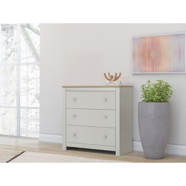 Comodă gri înaltă 81x35 cm Emerald – Støraa-image-1