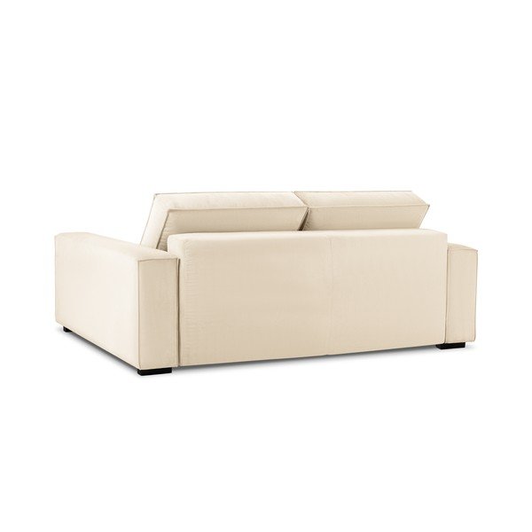 Canapea extensibilă din catifea Mazzini Sofas Azalea, bej-image-4