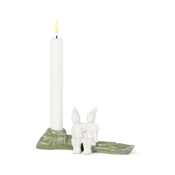 Sfeșnic de Crăciun din gresie Kähler Design Christmas Hug, lungime 19 cm-image-4