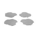 Coasters argintii 4 buc. din metal Plama – noo.ma