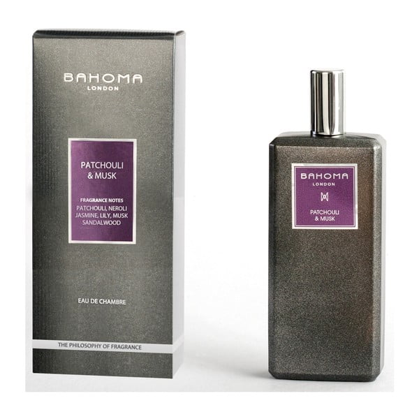 Spray de interior Bahoma London, aromă de paciuli și mosc, 100 ml
