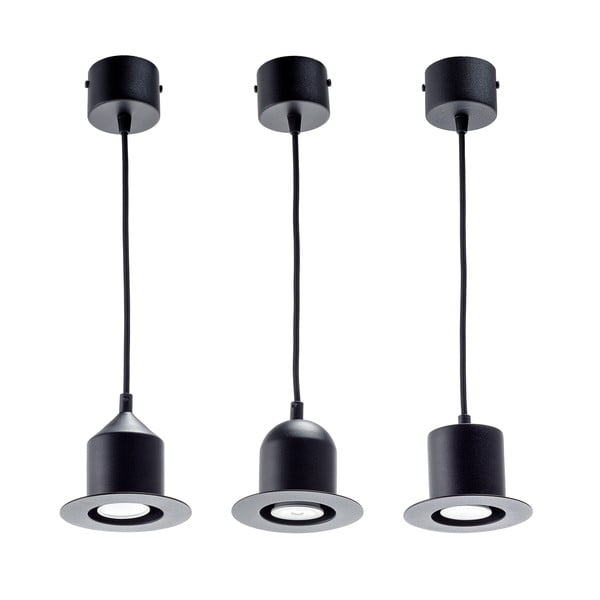 Set 3 lustre pendul EMKO Hat, negru-image-2