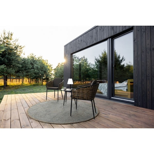 Măsuță de grădină rotundă din aluminiu ø 50 cm Ridley   – Bizzotto-image-1