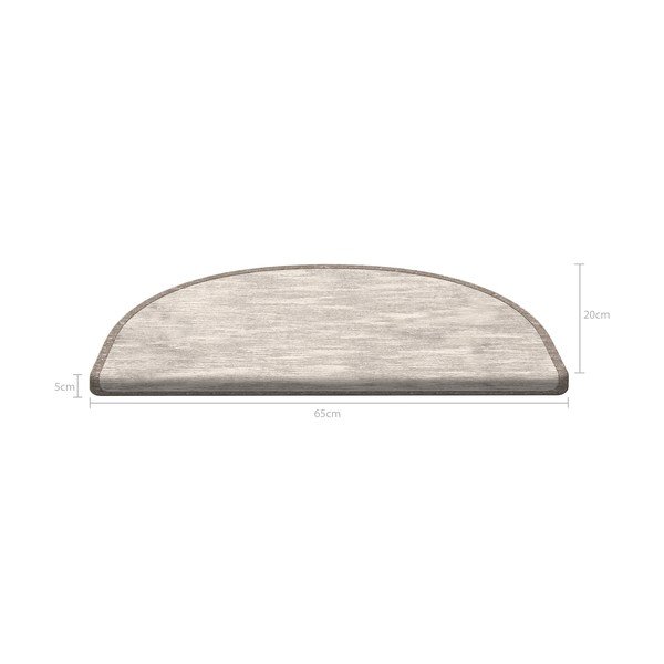 Covorașe pentru scări bej în set de 16 bucăți Desert Sand - Vitaus, 65 x 20 cm-image-4