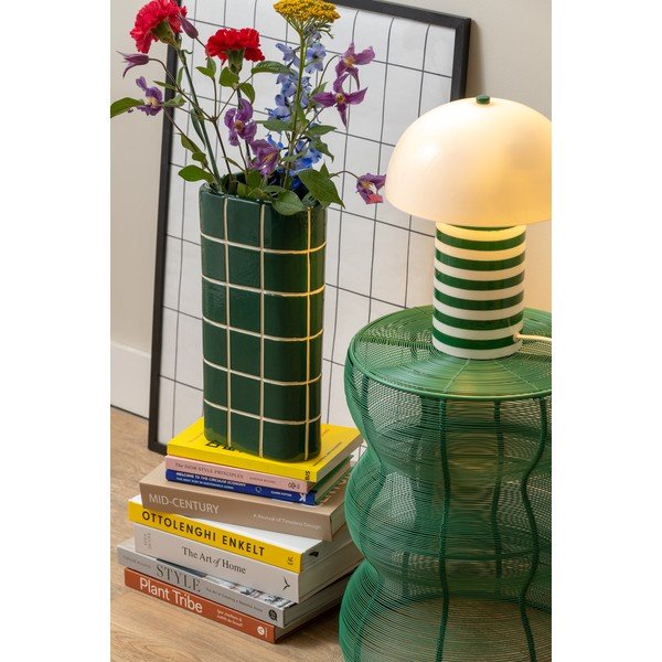 Măsuță auxiliară rotundă din metal ø 30 cm Cuerda Onda – Leitmotiv-image-2