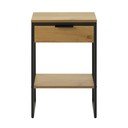 Măsuță auxiliară cu aspect de lemn de stejar 30x40 cm Cesura – Unique Furniture