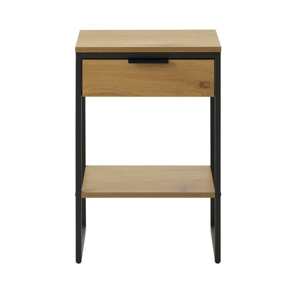 Măsuță auxiliară cu aspect de lemn de stejar 30x40 cm Cesura – Unique Furniture