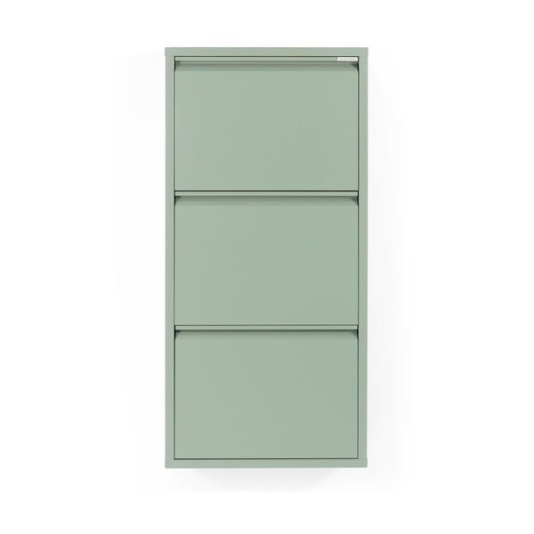 Pantofar verde prăfuit cu deschidere înclinată din metal 50x103x15 cm Billy – Spinder Design-image-3