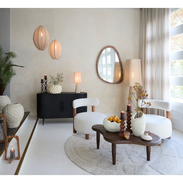 Măsuță de cafea în culoare naturală închisă din lemn de mango 64x102 cm Canzo – Light & Living-image-2
