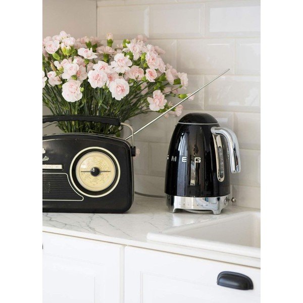 Ceainic electric negru din oțel inoxidabil 1,7 l Retro Style – SMEG-image-1