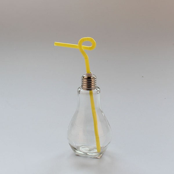 Sticlă cu pai Dakls Yellow, 250 ml, galben