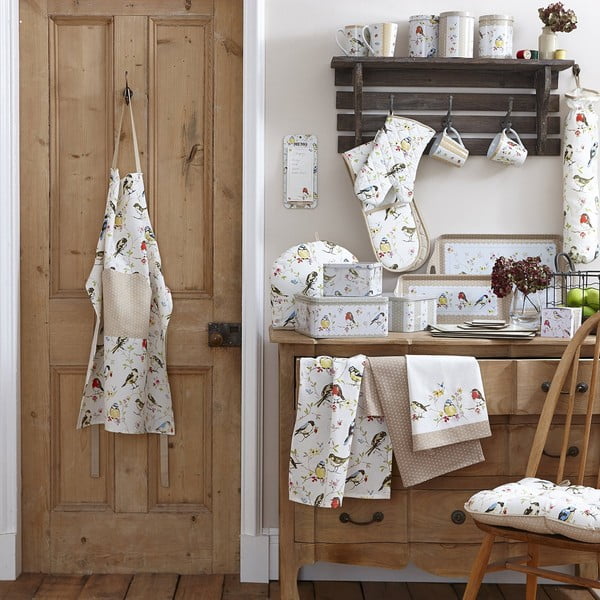 Șorț de bucătărie din bumbac Cooksmart ® Dawn Chorus Mannequin-image-1