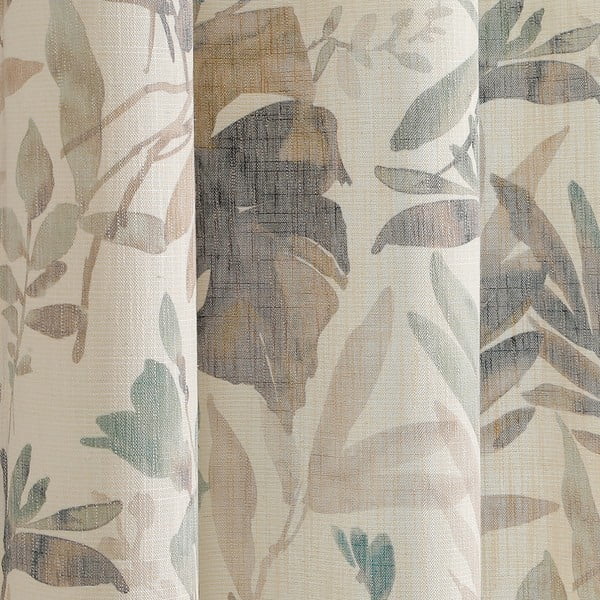 Draperie crem/albastru prăfuit 135x250 cm Celesta – Restilo-image-2