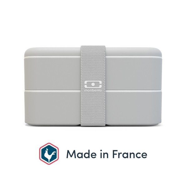 Cutie pentru alimente Monbento Original, gri alb-image-3
