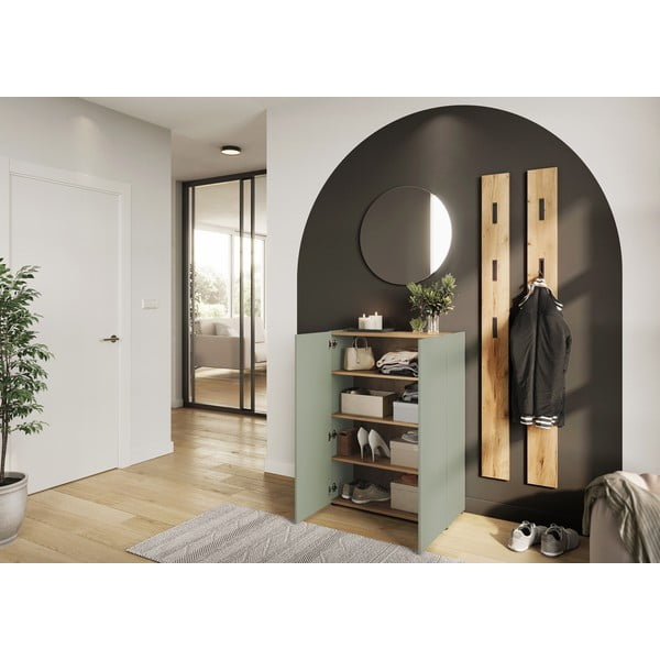 Set pentru hol verde deschis cu aspect de lemn de stejar 74x200x33 cm Alviano – Germania-image-2