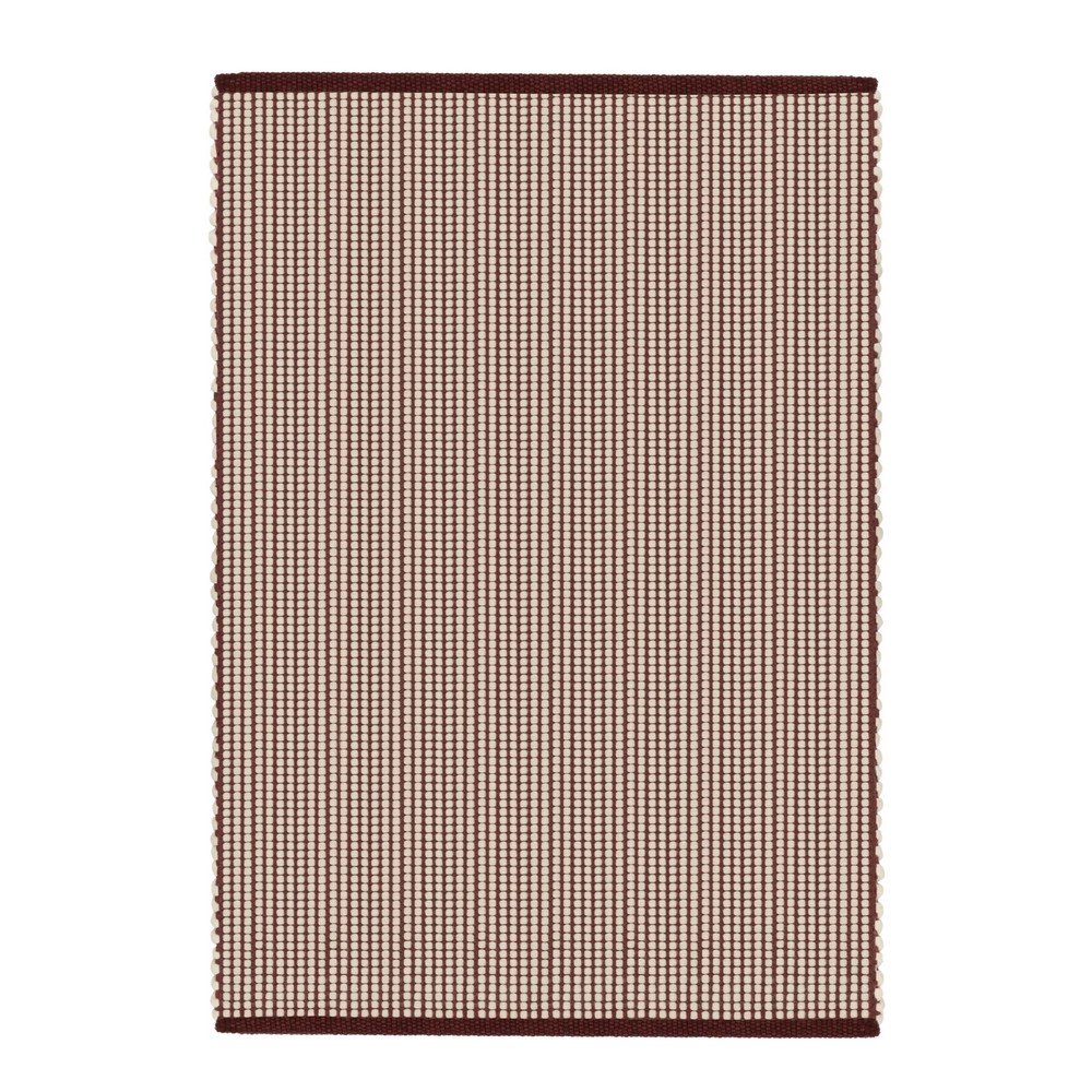 Covor burgundy/în culoare naturală țesut manual din lână 200x300 cm Talo – noo.ma