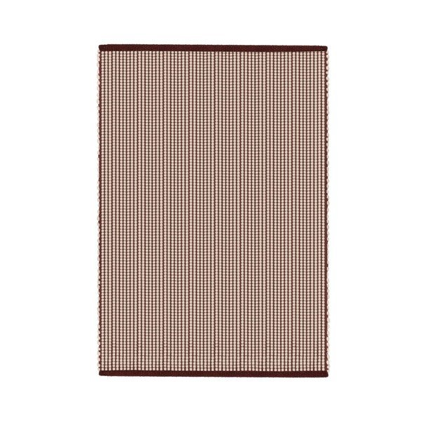 Covor burgundy/în culoare naturală țesut manual din lână 140x200 cm Talo – noo.ma