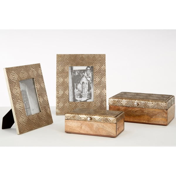 Ramă foto aurie din lemn 23x28 cm Bowerbird – Premier Housewares-image-1