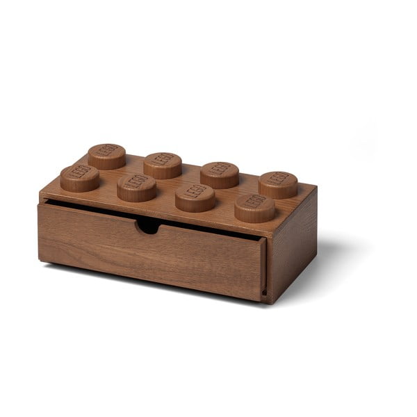 Cutie de depozitare din lemn de stejar pentru copii LEGO® Wood
