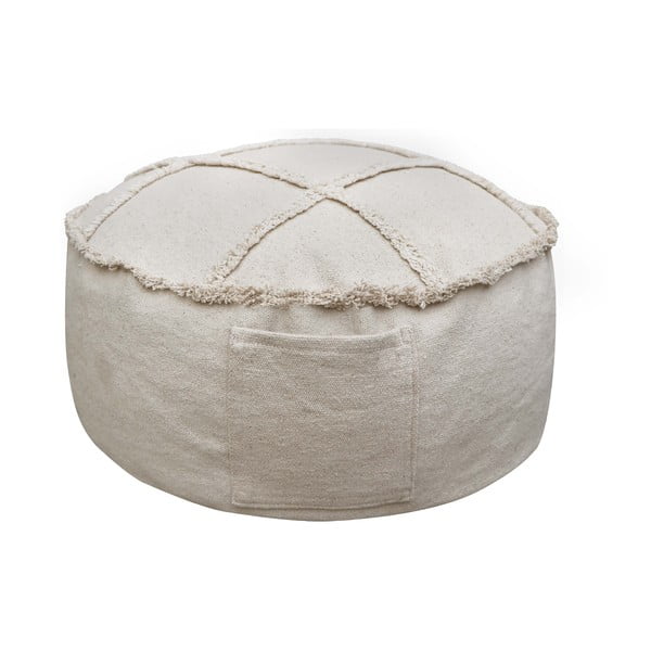 Puf de copii crem Tic-Tac-Toe – Lorena Canals
