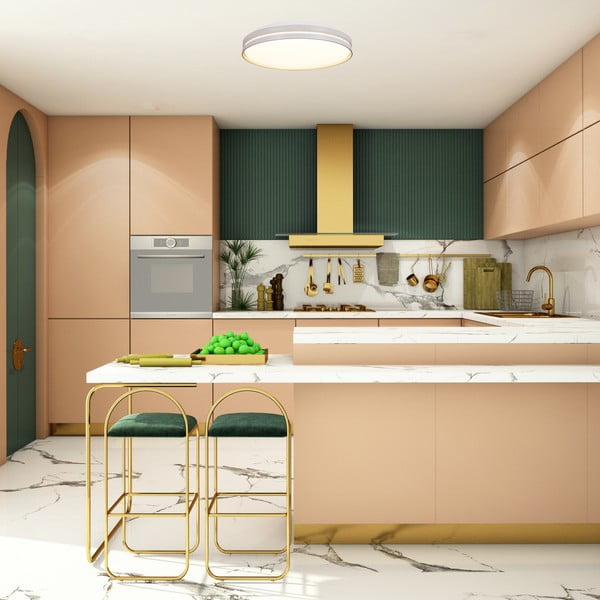 Plafonieră albă LED 40x40 cm Montana – Candellux Lighting-image-1