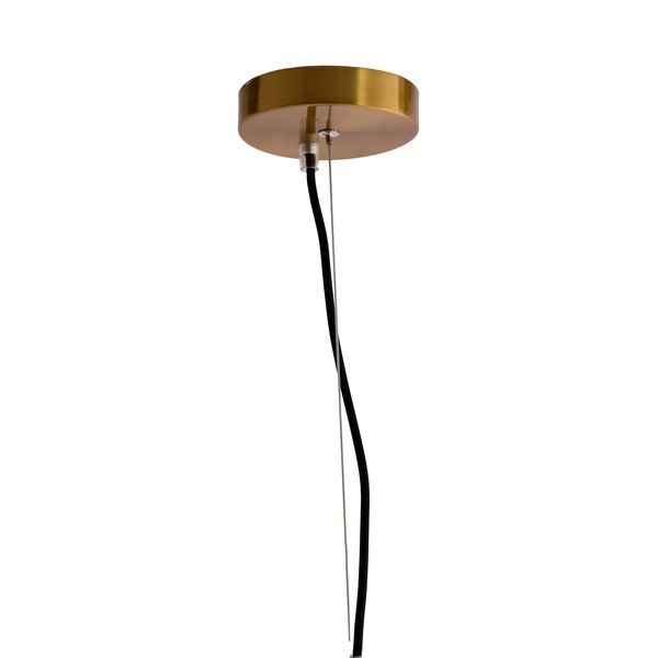 Lustră chihlimbar cu abajur din sticlă Leona – Light & Living-image-2