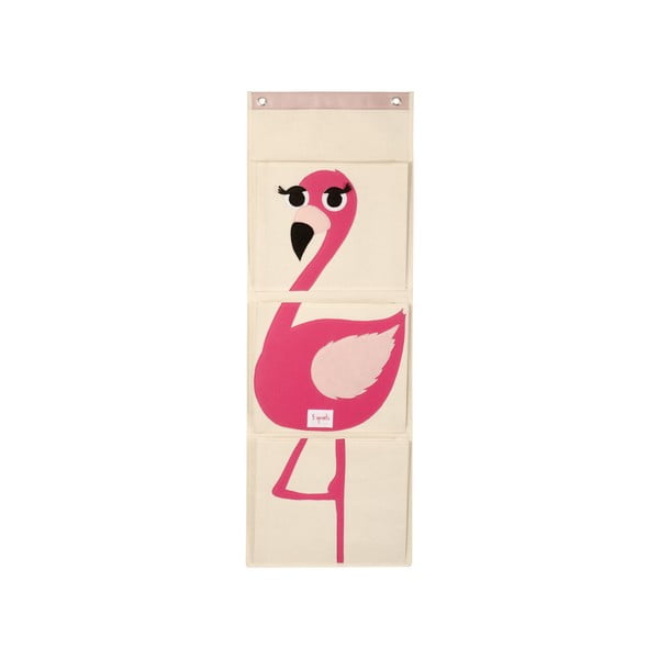 Organizator pe perete Sprouts, cu flamingo