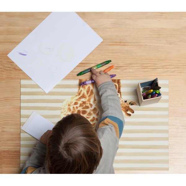 Protecție pentru masă sau birou Little Nice Things Giraffe, 55 x 35 cm-image-1