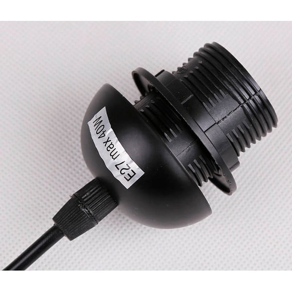 Lustră neagră cu abajur din sticlă 10x65 cm Bistro – Candellux Lighting-image-3