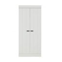 Șifonier alb din lemn de pin 77x175 cm Connect – WOOOD