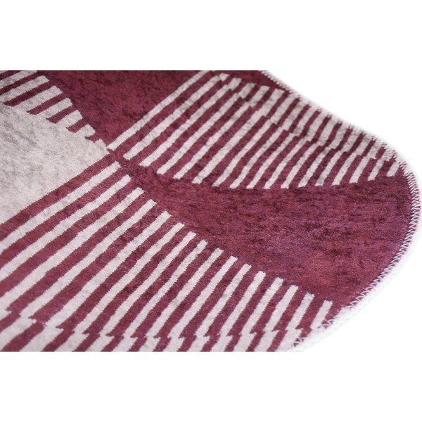 Covor burgundy lavabil 80x120 cm Oval – Vitaus-image-2