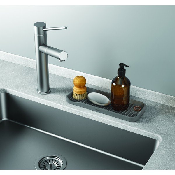 Organizator pentru chiuvetă gri din silicon – Metaltex-image-1