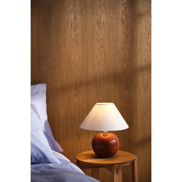 Veioză maro/crem din ceramică (înălțime 29 cm) Karamell – Jotex-image-1