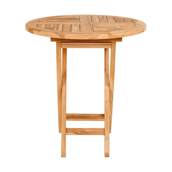 Masă din lemn de tec pentru grădină Bonami Essentials Oviedo, ø 70 cm-image-3