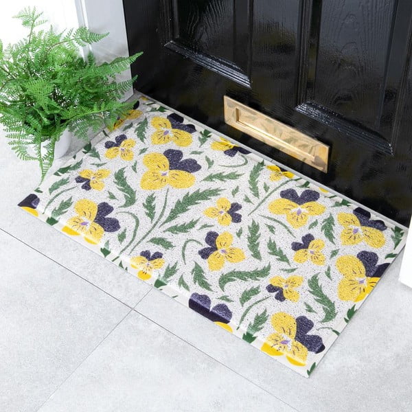 Covoraș de intrare 40x70 cm Pansy – Artsy Doormats-image-1